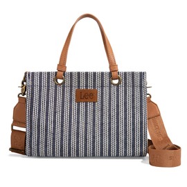 Montana West x Lee Tote Bag for Women Work, Striped Hobo Crossbody Bag Top-handle Satchel Handbags LEE55-001JN