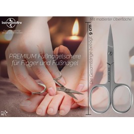 Nail Scissors Toenail Scissors Stainless Steel Straight Cutting Surface 9 cm