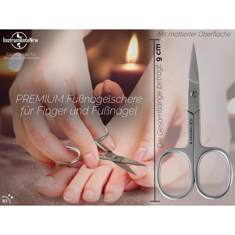 Nail Scissors Toenail Scissors Stainless Steel Straight Cutting Surface 9