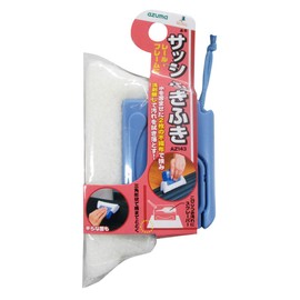 Azuma Kogyo AZ143 Window Sash Cleaning Sponge, Sash Cleaning Wipe, 5.5 x 3.4 x 1.4 inches (14 x 8.5 x 3.5 cm), 2 Non-Woven Fabrics, AZ143 White, Approx. 1.2 x 3.5 x 5.5 inches (3 x 9 x 14 cm)