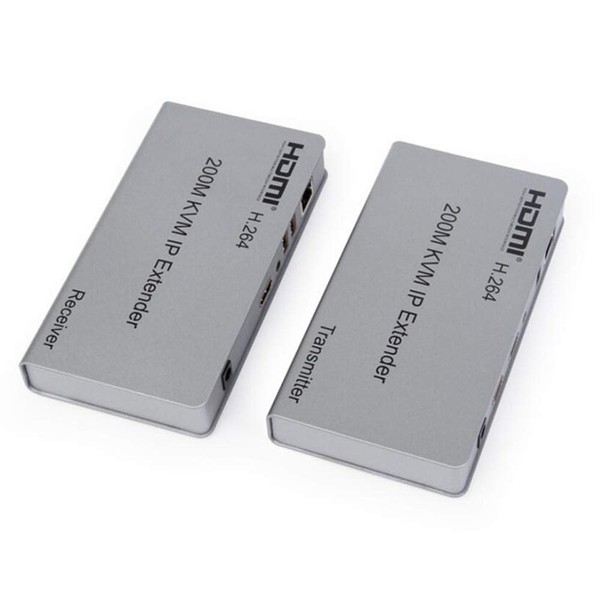 Optimal Shop 656ft/200m HDMI USB Extender RJ45 IP Network KVM