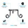Black Iron Ball Stand - Gazing Globe Stand for Balls,