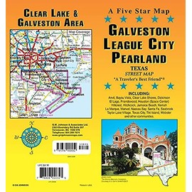Galveston / League City / Pearland / Clear Lake Area, Texas Street Map