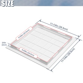 Flamorrow White Plastic Access Panel for Drywall, 10 x 10 inch Plumbing Access Panels for Drywall, Reinforced Wall Access Door for Plumbing, Heating, Electricity