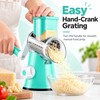 Rotary Cheese Grater for Everyday Food Prep – 3 Interchangeable