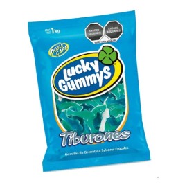 Lucky Gummys Gomitas En Forma De Tiburon Bolsa De 1 Kg
