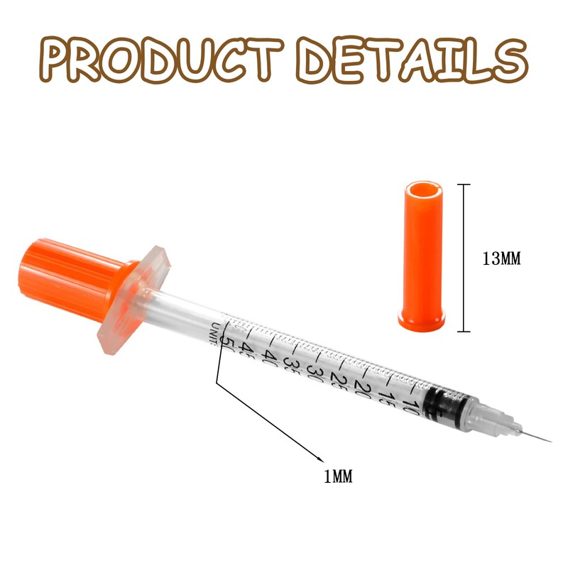 SSKHE 10 PCS 1ml Multiple Uses Measuring Feeding Pets Syringes