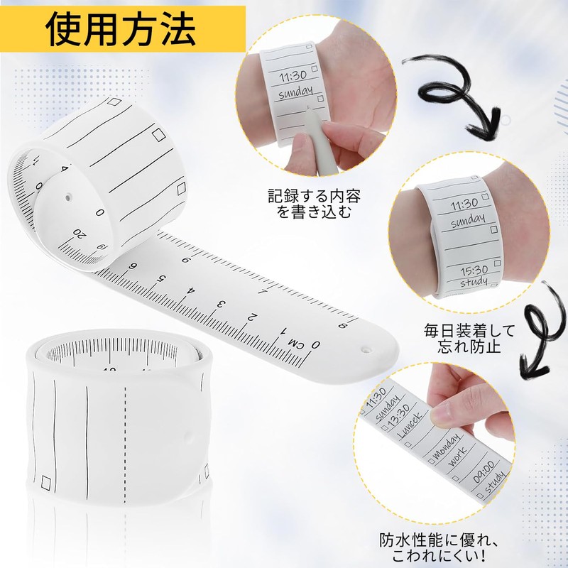 Wearable Memo, Wristband Memo, 2 Pack, Waterproof Notebook, Multiple Use