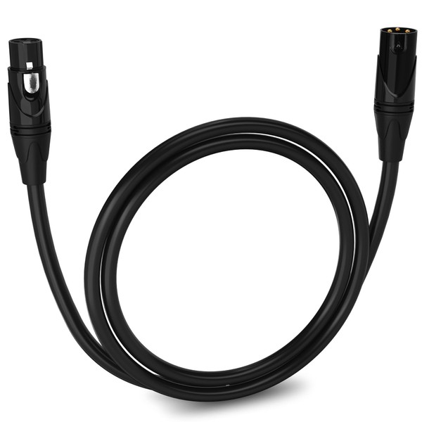 LyxPro 3 Feet XLR Microphone Cable Balanced Male to Female