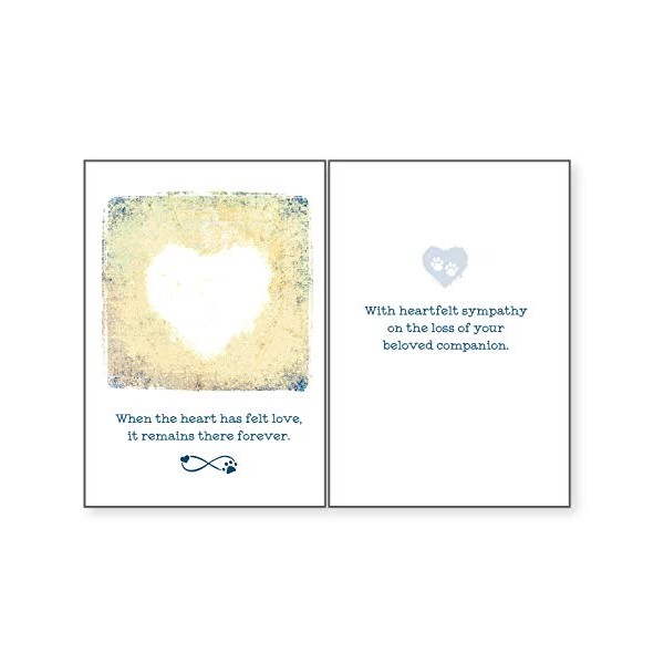 Dog Speak When The Heart Has Felt Love, It Remains There Forever - Thinking of You - Death Loss of Pet Sympathy Card