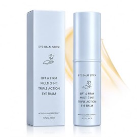 LUXE Under-Eye Balm Stick with PDRN & Collagen Extract, Hydrating 3-in-1 Eye Balm for Under-Eye, Lips, Neck & Smile Lines, Daily Moisturizing Skin Car