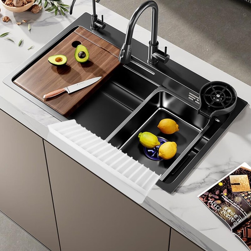 LucyPhy Silicone Sink Edge Protector Kitchen Sink Splash Guards Countertop