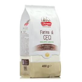 La Veronese | Farina di Ceci, Farina Versatile per Diverse Preparazioni, Senza Glutine, Macinazione di Ceci Selezionati, Ricca di Carboidrati, Proteine, Vitamine e Sali Minerali, 400g
