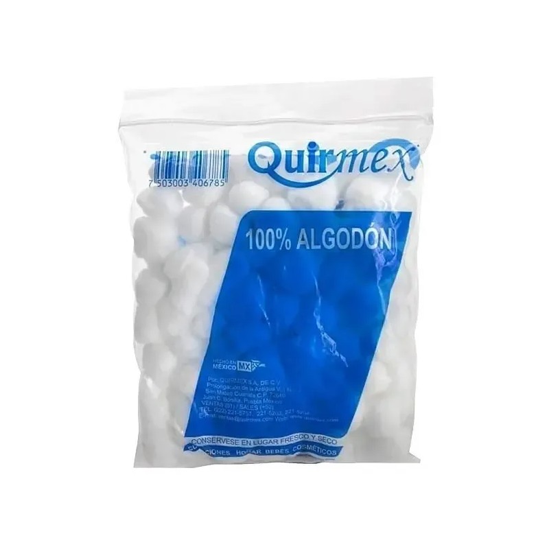 Torundas De Algodón Absorbente Quirmex 500g
