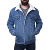 Alpine Swiss Ryker Mens Sherpa Lined Denim Trucker Jacket Medium