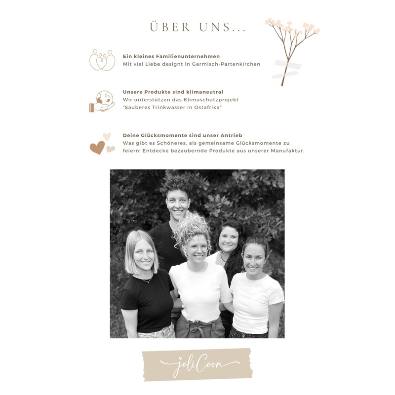 Joli Coon Du wirst wieder Papa Wooden Disc with Folding