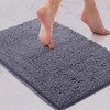 LuxUrux Bath Mat-Extra-Soft Plush Bath Shower Bathroom Rug, 1'' Chenille
