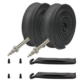 2 PCS Heavy Duty Bike Tubes 4 Packs 700x23 700x25C 48mm 80mm Road Bike Inner Tubes 23-622 25-622 Presta Valve (2 PCS 48mm)