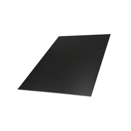 Aluminium sheet strips, black, aluminium Ral 9005 deep black, 1.0 mm, sheet metal strips, 1000 x 40 mm aluminium sheet cut, aluminium sheet black matt