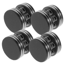 Tofficu 4Pcs Subwoofer Isolation Pad Set Speaker Vibration Dampening Feet for Amplifiers and Audio Equipment Easy Install Spring Design Black Color Enhances Sound