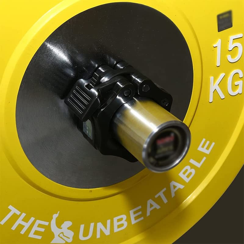 2PCS 50mm Barbell Clamp Collar Clip Olympic Weightlifting Lift Spring