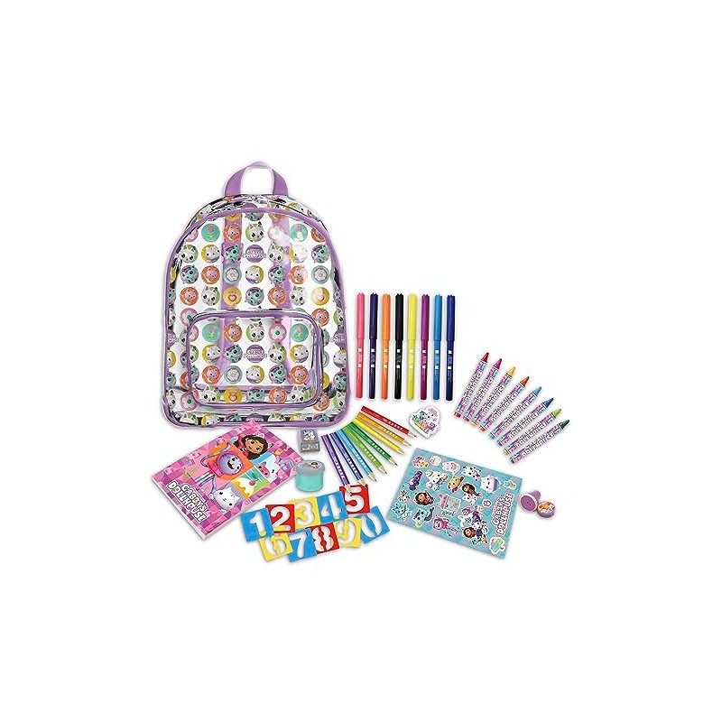 CYPBRANDS Unisex Children's Gabby 42-Piece Activity Set in Backpack Set