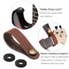 BestSounds Acoustic Guitar Strap, Soft Cotton & Leather Ends Strap