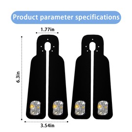 KHGUZ Bling Car Headrest Hooks, 2PCS Crystal Rhinestone Multifunctional Vehicle Seat Back Storage Hook, Diamond Seat Hanger for Bags Purses Phones, Universal Automotive Accessories (Black/White)