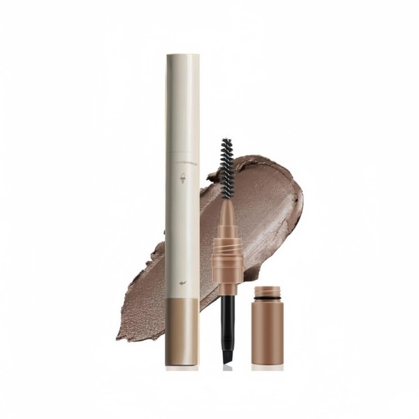 3 in 1 Waterproof Eyebrow Pomade with Brush,Beginner-friendly, Long Lasting,