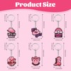 XHAOYEAHX 30/50/100/150/200Pcs Pink Cowboy Keychain charms Gift for Women Cute