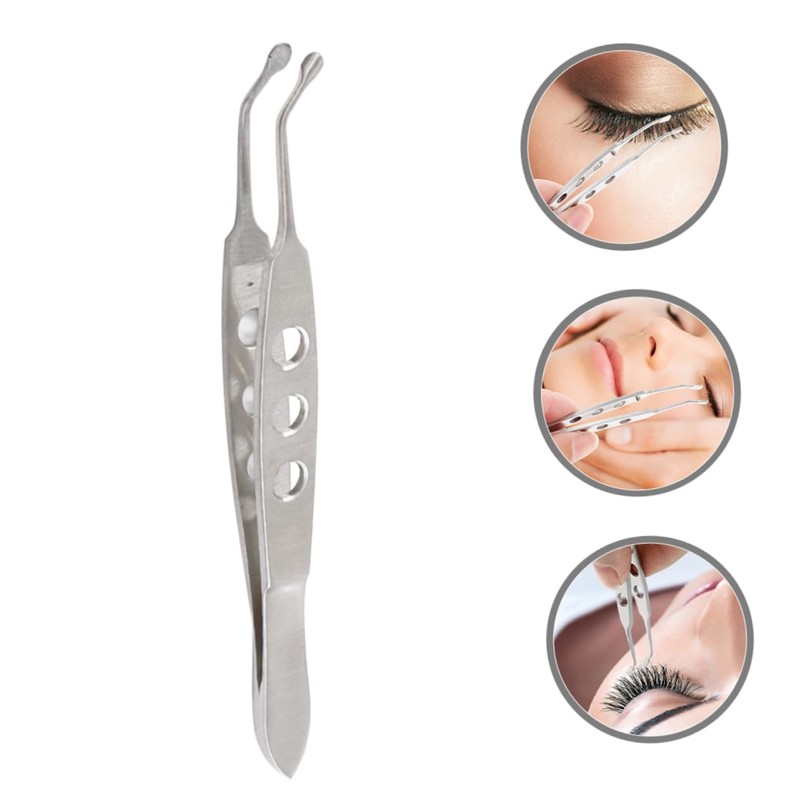 VICASKY Meibomian Gland Tweezers Grasping Forceps Eyelid Forceps Eyelid Tweezers