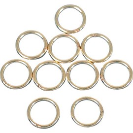 10 14K Gold-Filled Jump Rings Closed Jewelry 24 Ga 5mm