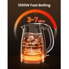 COMFEE' Electric Kettle, 1.7L Hot Water Boiler, 1500W Fast Boil,