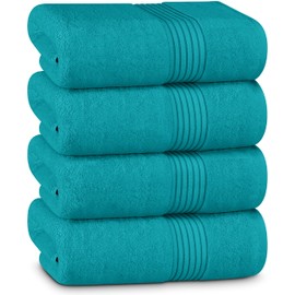 Utopia Towels 12 Pack Bath Towels Set, (27 x 54 Inches) 100% Ring Spun Cotton, Quick Dry, Highly Absorbent, Soft Feel Towels, Perfect for Daily Use (Turquoise)