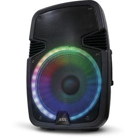 Audiobox ABX-160R 15-Inch Portable Bluetooth PA Speaker System with Karaoke Wired Microphone, Multi-Color Party Lights & Powerful Sound - Ideal for Parties, Public Announcements & Sing-Alongs