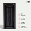 Fittes Framed Floor Vent [Lite] - 4"x10" - Matte Black