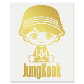 Cutting Sticker S Only The Image Remains Sticker S "JungKook" Gold 4.2 oz (121 g)
