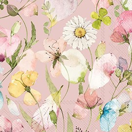 Boston International IHR 3-lagige Papierservietten, 20 Stück, Sada Rose