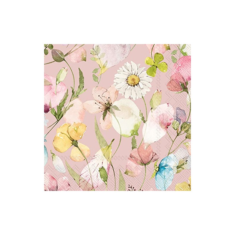 Boston International IHR 3-lagige Papierservietten, 20 Stück, Sada Rose