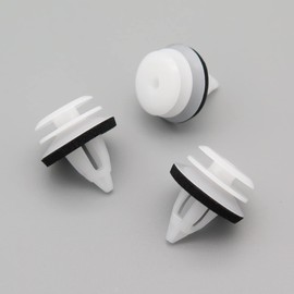 VVO Fasteners - White Plastic Clips. Outer Windshield or A-pillar trim. Compatible with some Mini Clubman, One, Cooper, Hatch, Countryman, Coupe, Roadster (Pack of 10 Clips)