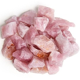 Digging Dolls: 1 lb Rose Quartz Rough Rocks from Madagascar - Large 1"+ Raw Natural Stones for Arts, Crafts, Tumbling, Cabbing, Polishing, Wire Wrapping, Wicca and Reiki Crystal Healing
