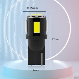 YAFIYGI 4 Pcs 906 LED Bulb Marine Anchor Light Bulbs 5630 LED T10 Base Marine Boat Navigation Lights for Kayaks Pontoon Stern Docking Trailer Sailboat DC12V White