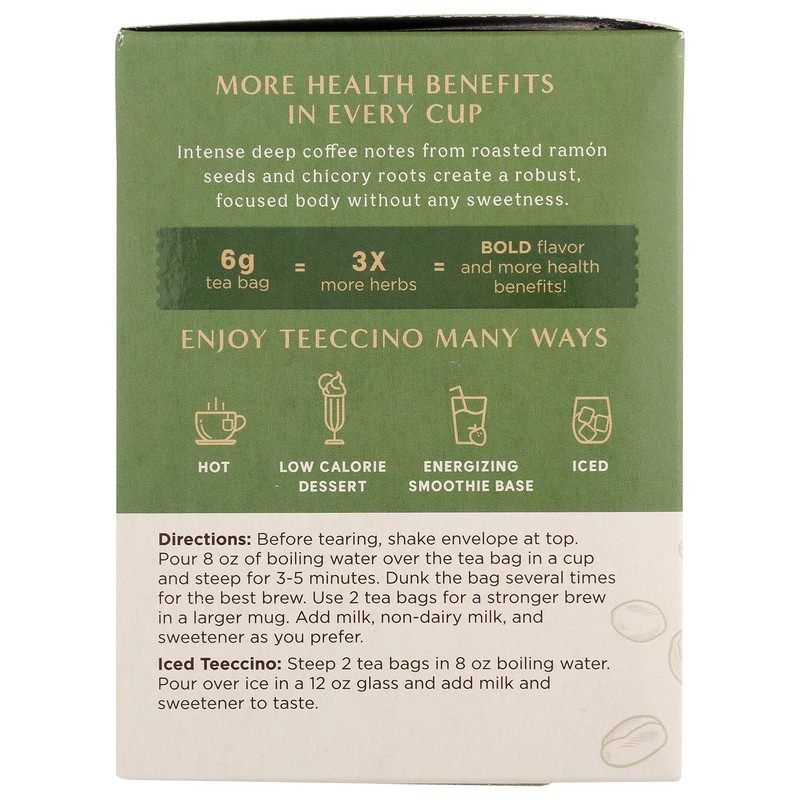 Teeccino French Roast Herbal Tea - Rich & Roasted Herbal