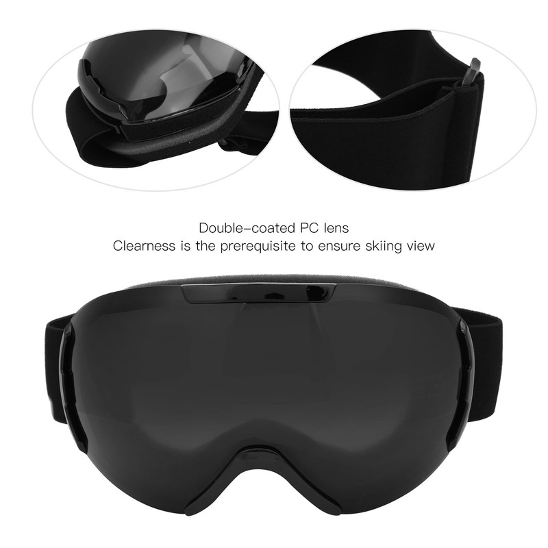 Ski Snowboard Goggles DoubleLayer Lenses AntiFog UV Protection Snow Goggles