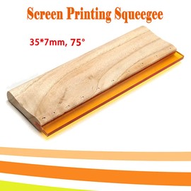 TopHomer Screen Printing Squeegee, 75 Durometer Wooden Ink Scraper for Screen Printing, 10CM