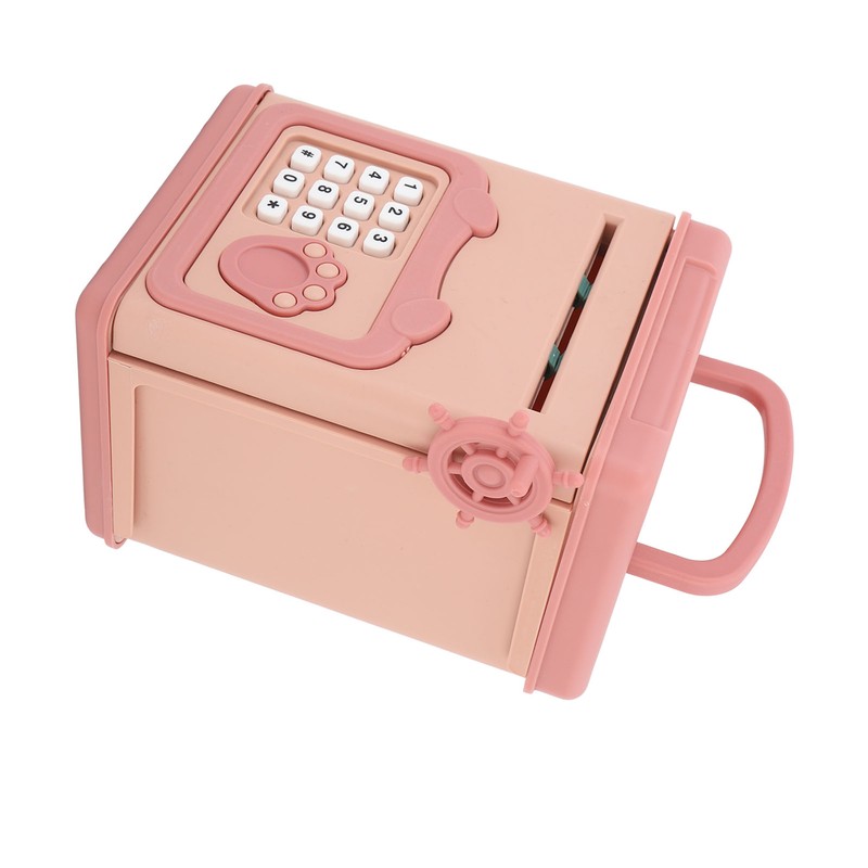 Automatic Money Scroll Bank Cartoon Multifunction 4 Digit Cipher Portable