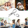MORSUNBELA Key Ring with Glitter Rhinestone Car Key Ring Pendant
