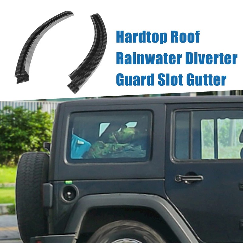 A ABSOPRO Roof Hardtop Water Gutter for Jeep Wrangler 2018-2021