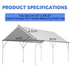 Canopy Replacement Cover for 12' x 20' Carport Frame, 200G