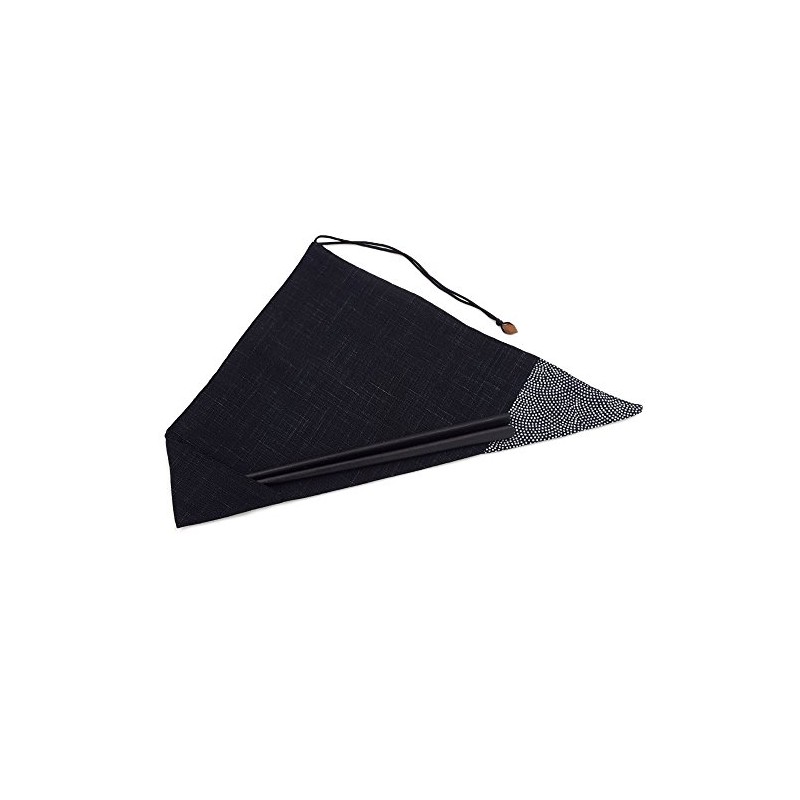 Chopsticks bag Shark, X Black Cloth My Chopsticks Holder Handmade